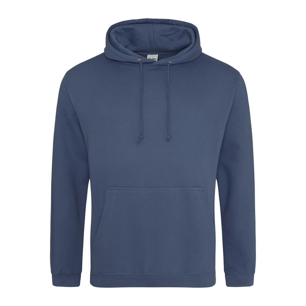 Mens College Cotton and Polyester Hoodie