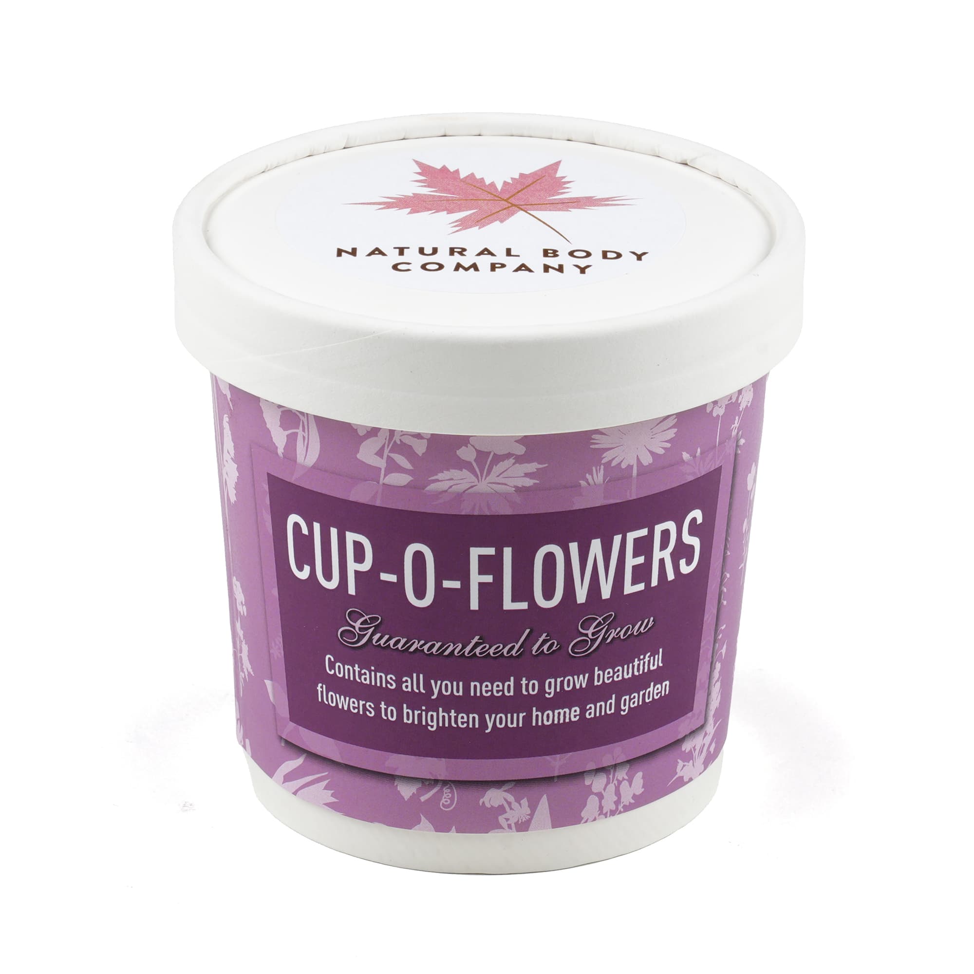 Branded White Cup-O-Flowers Grow Kit