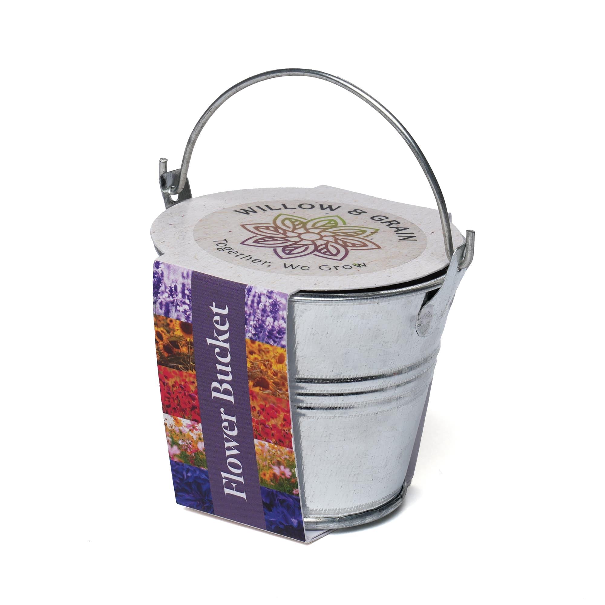 Branded Silver Mini Bucket Grow Kit