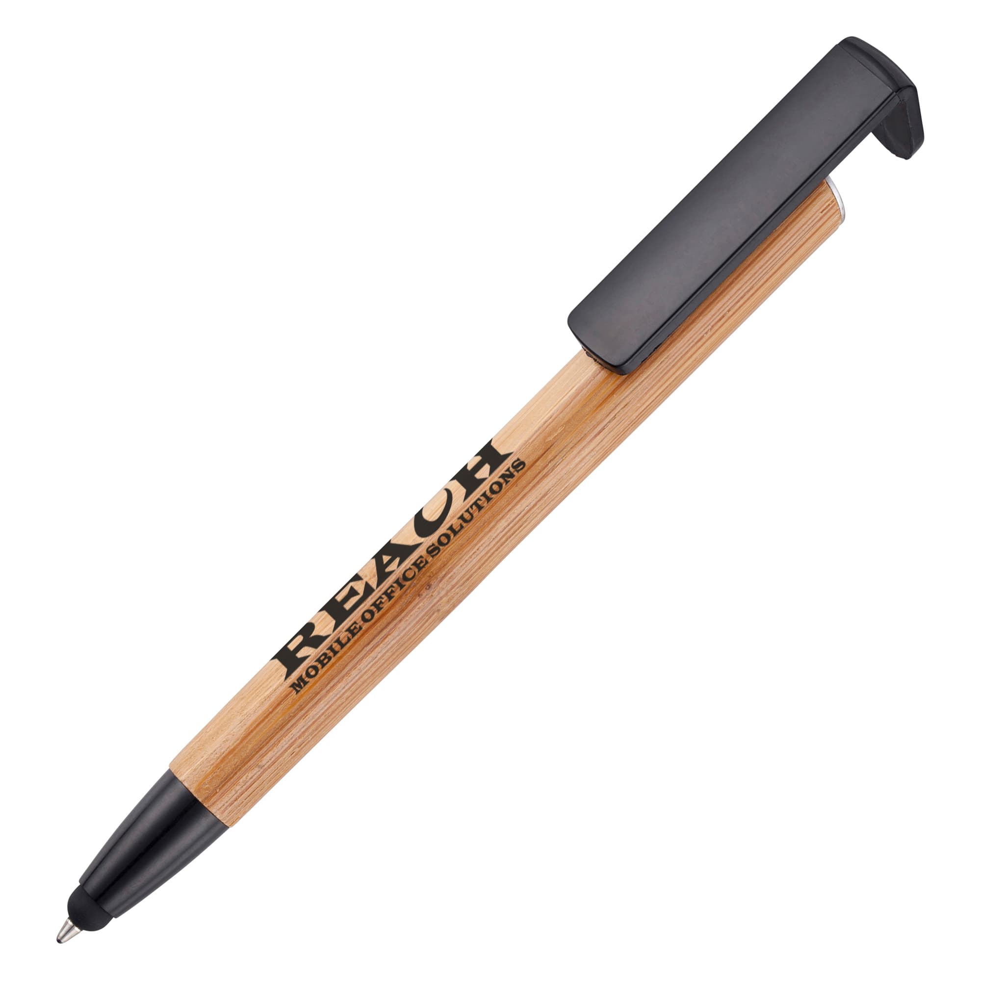 Phone Up Bamboo Multifunction Ball Pen