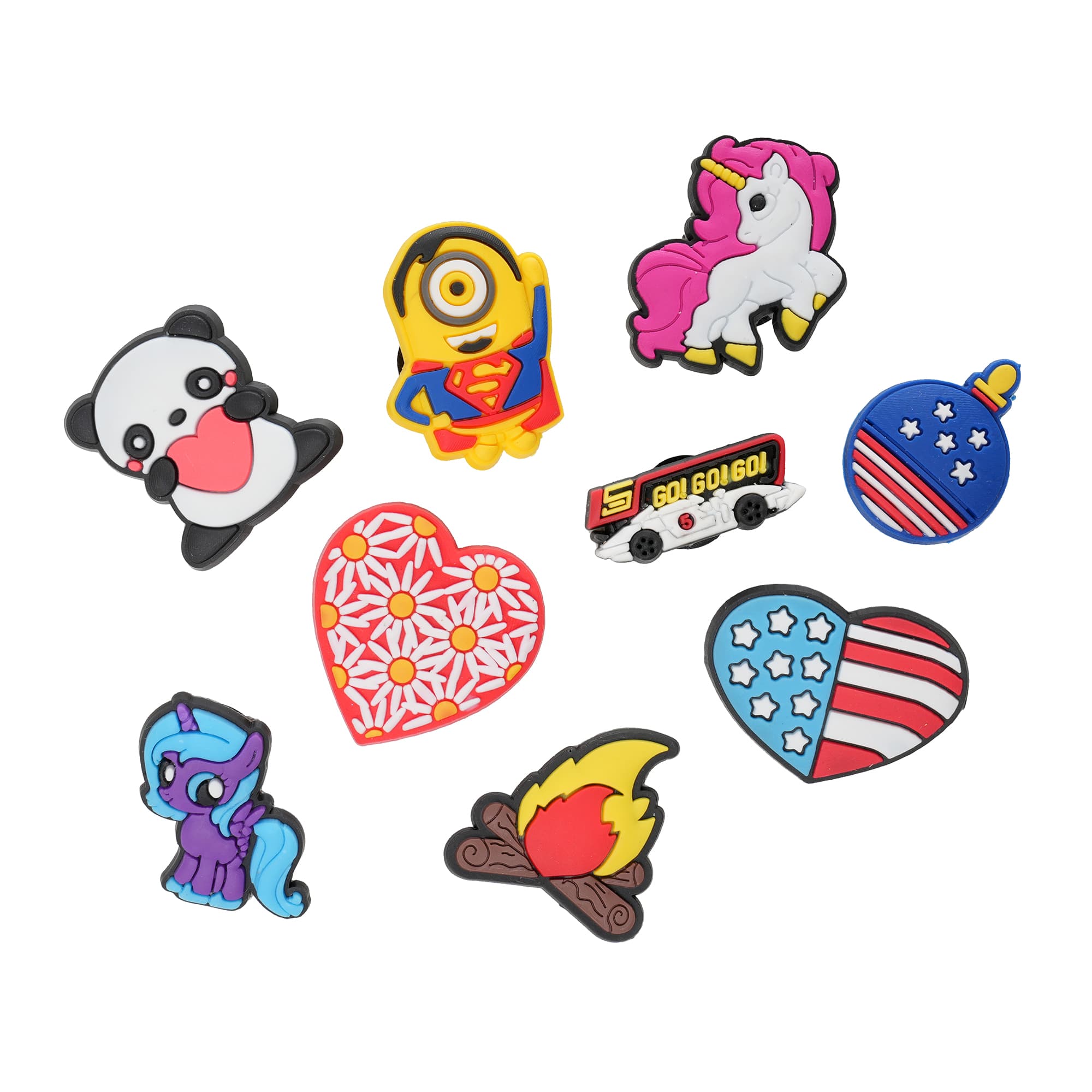 Shoe Charms with Printed Backing Card (additional charge)
