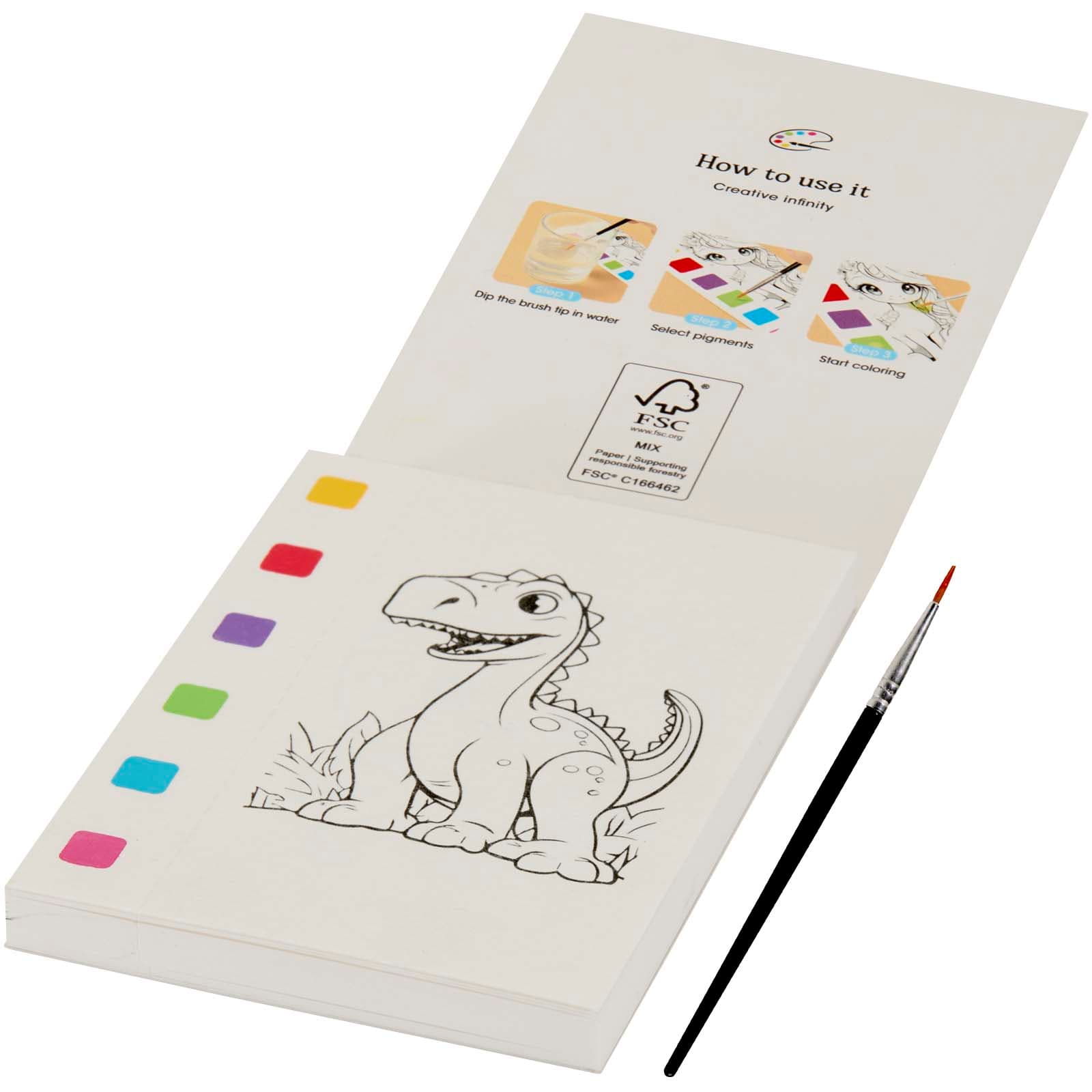 Quell colouring book and water brush pen set