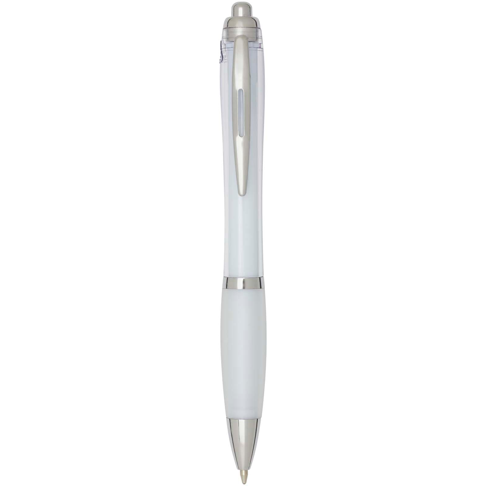 Nash RCS recycled plastic ballpoint pen with coloured barrel and grip (black ink)