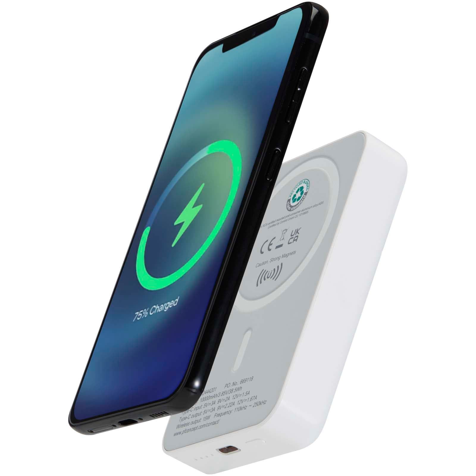 Acrab 10.000 mAh 15W magnetic wireless power bank with 20W PD - made from recycled plastic