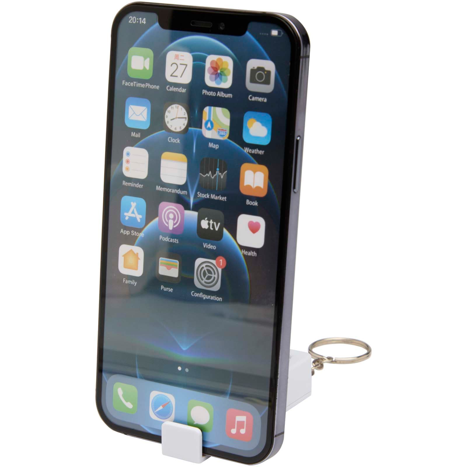 Aggia recycled plastic phone stand with fidget toy
