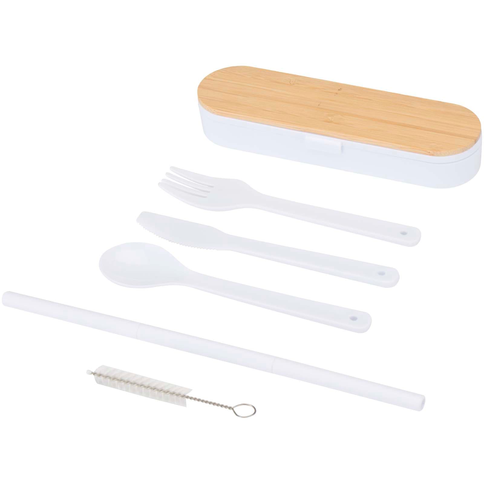 Runa cutlery set with bamboo lid