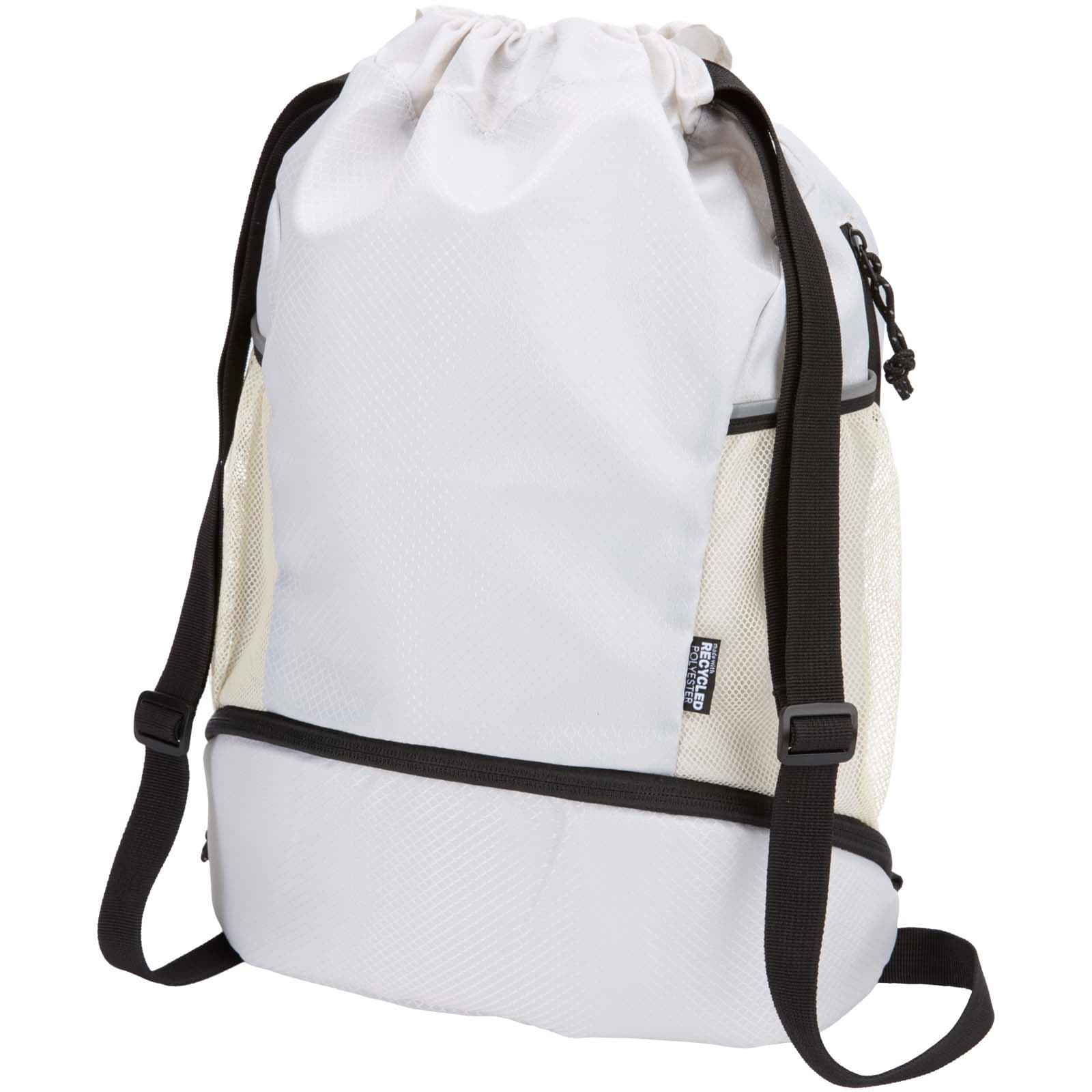 Varyon GRS recycled sports drawstring bag with bottom compartment 18L
