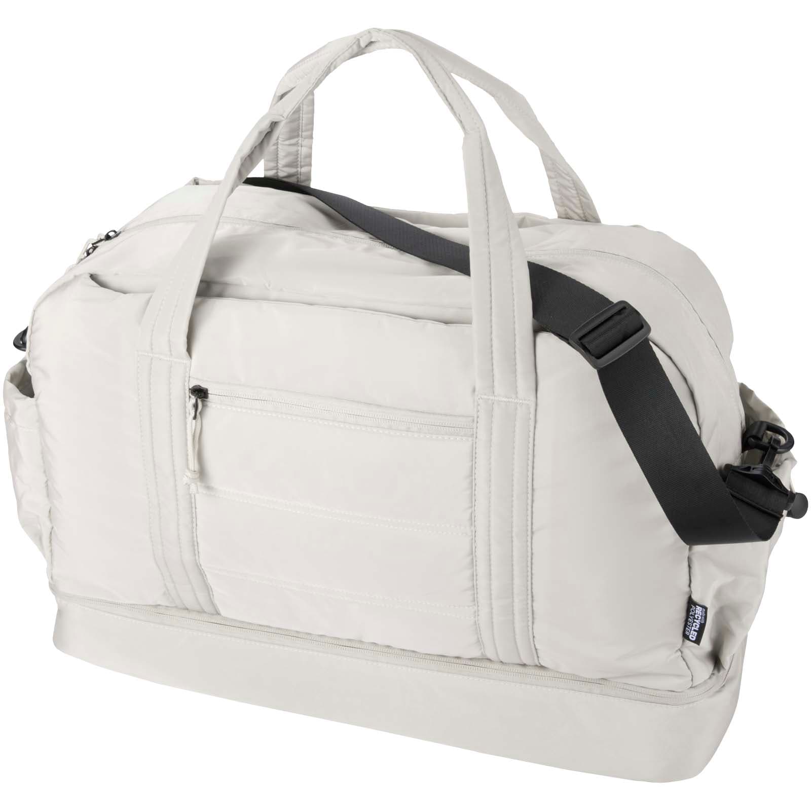 Puffer GRS recycled duffel bag with insulated bottom 30L