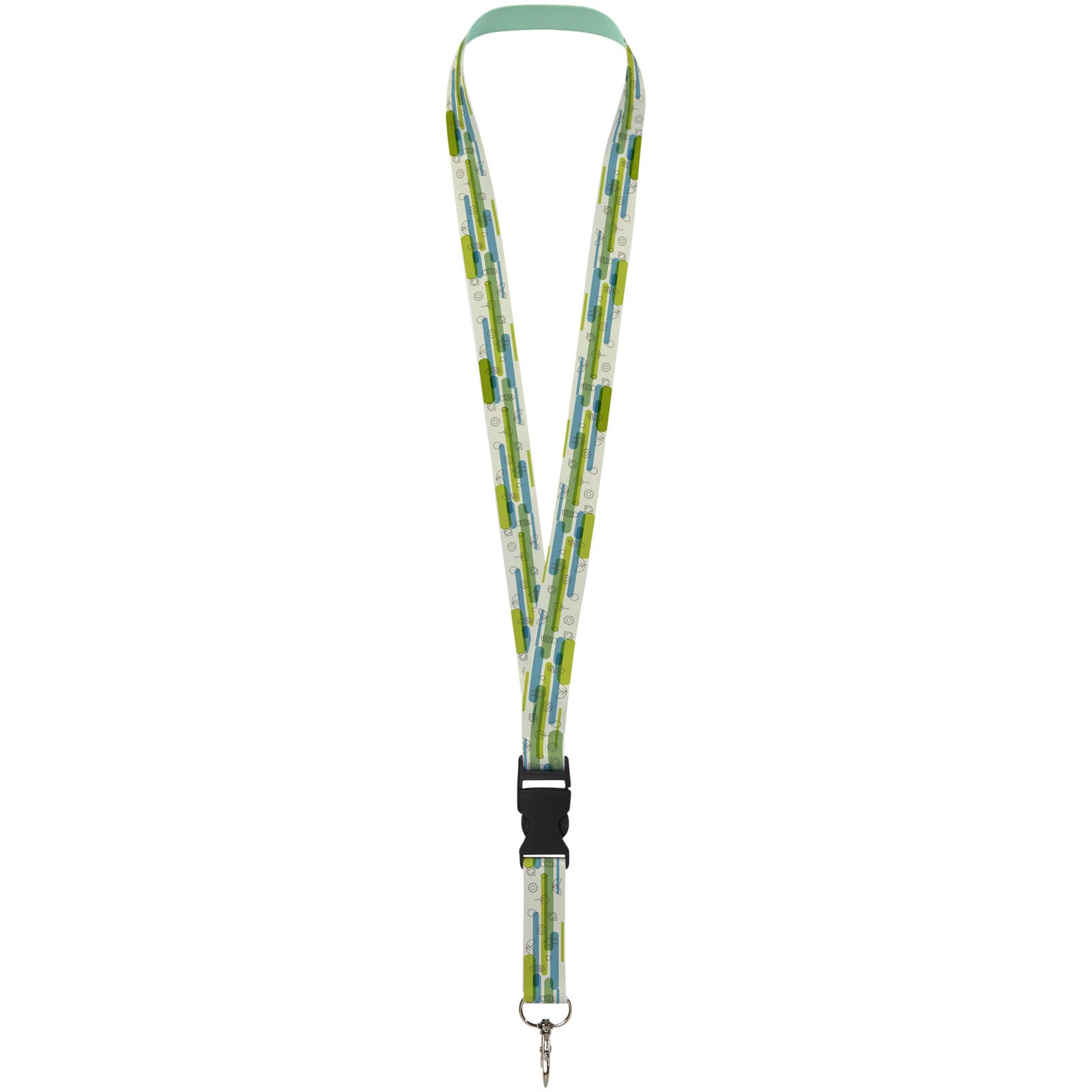 Bucks recycled PET lanyard with safety buckle