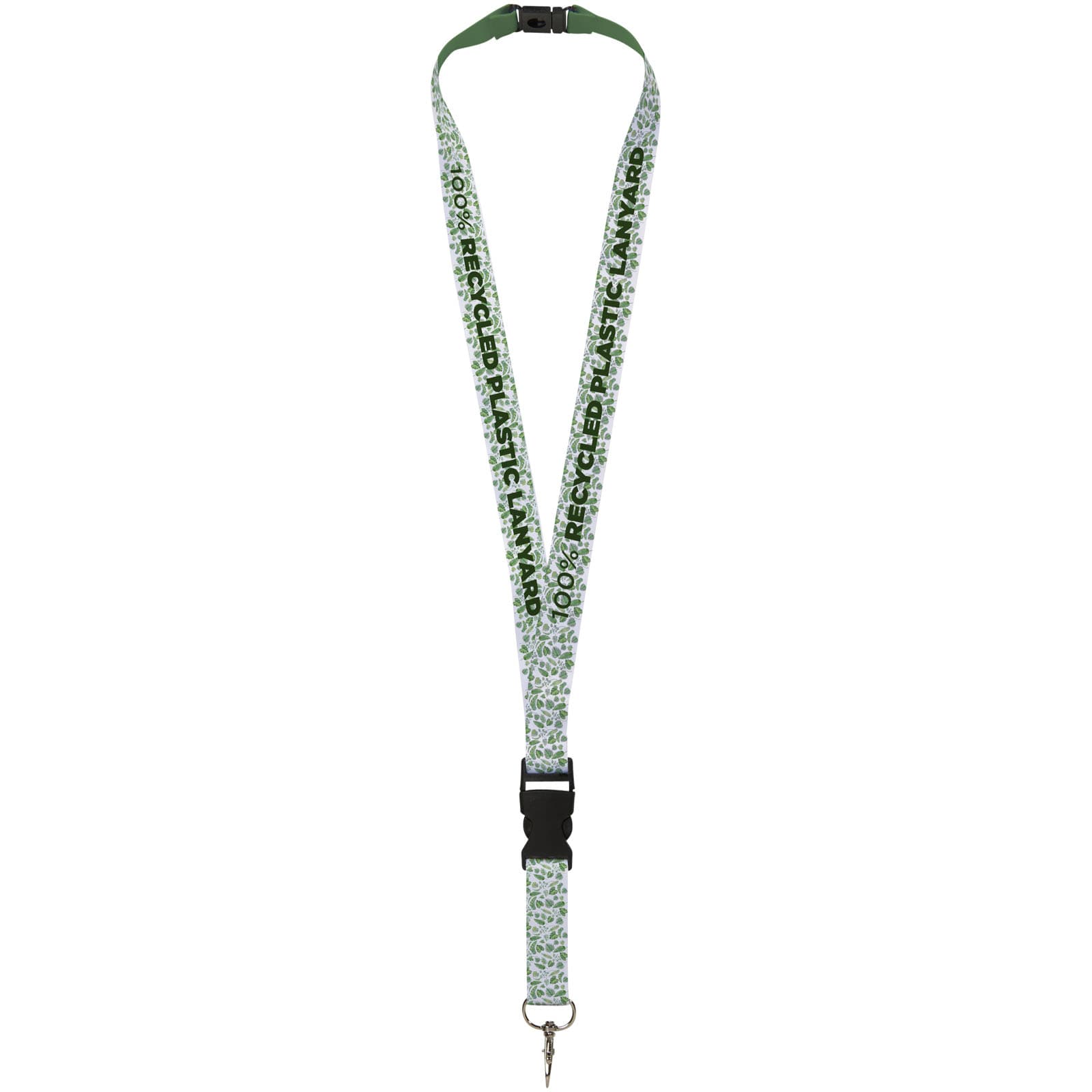 Balta recycled PET lanyard with safety breakaway and buckle