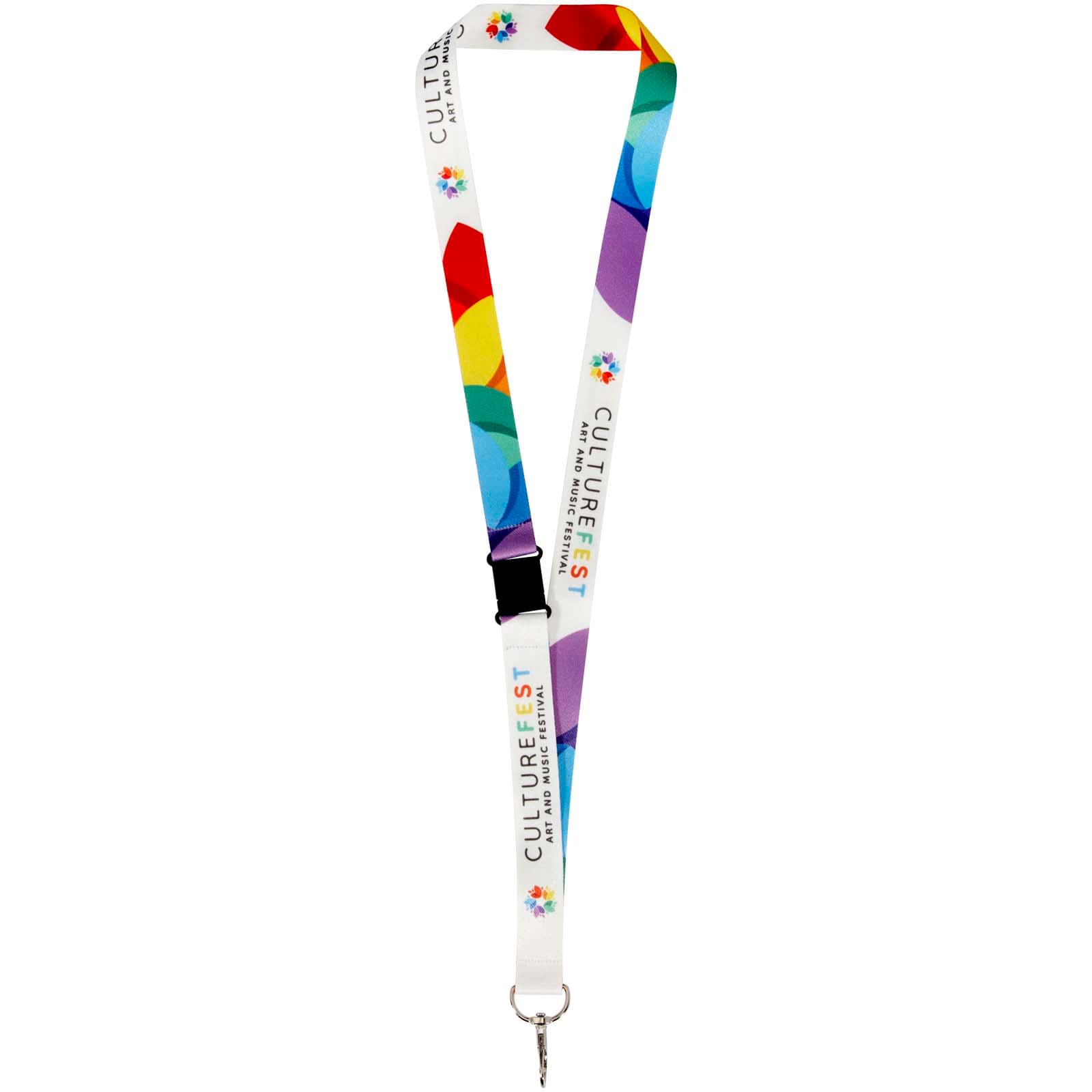 Lois sublimation RPET lanyard with safety breakaway