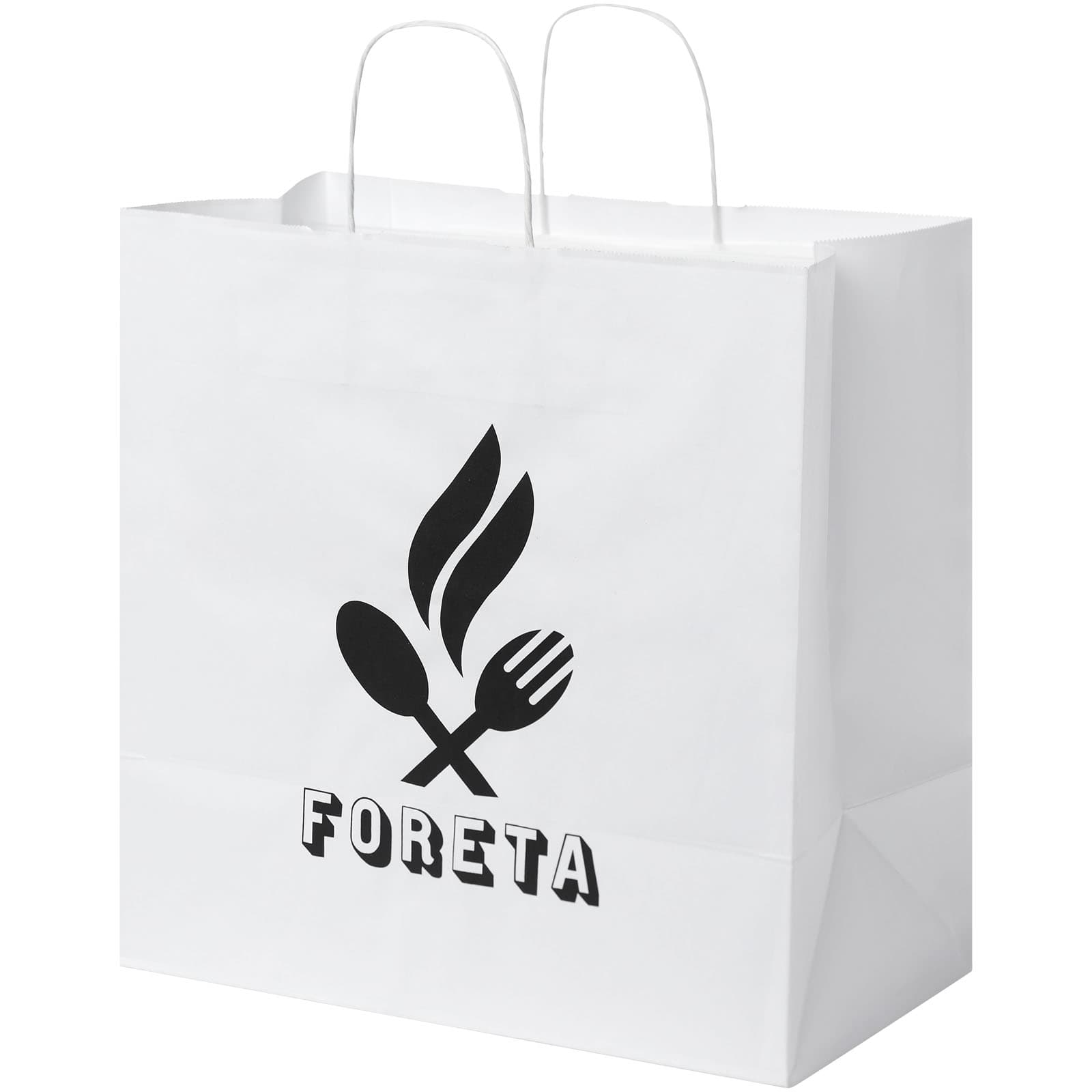 Kraft 80-90 g/m2 paper bag with twisted handles - 34 x 20 x 35 cm