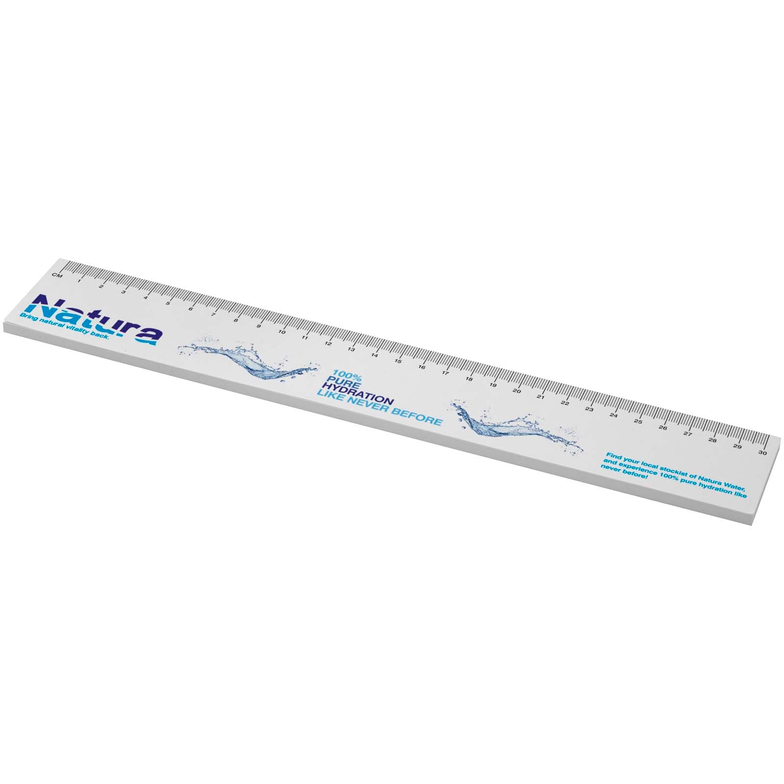 Sticky-Mate® recycled sticky notes with printed 30 cm ruler