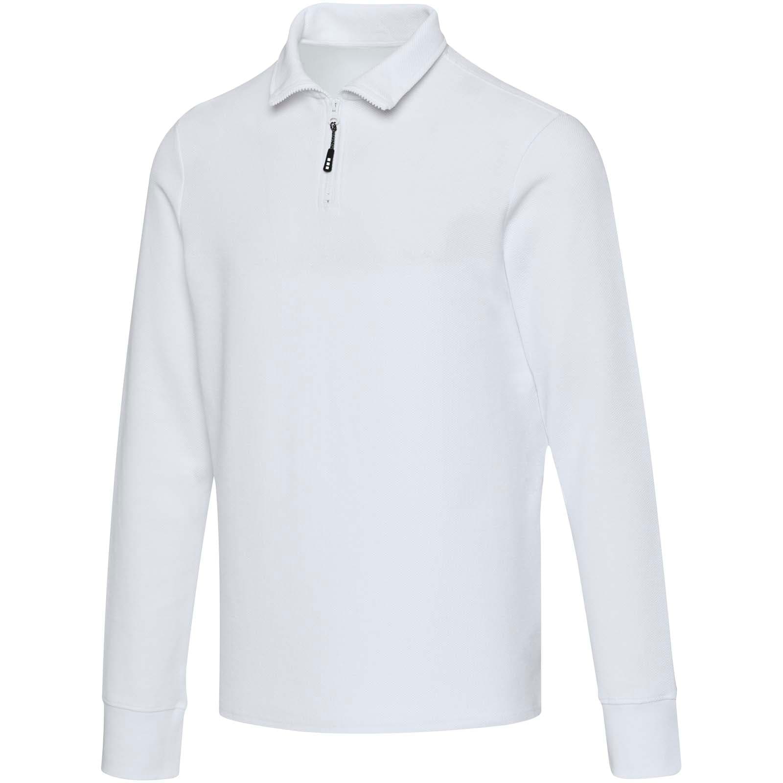 Apollo 245 g/m² long sleeve unisex half zip polo