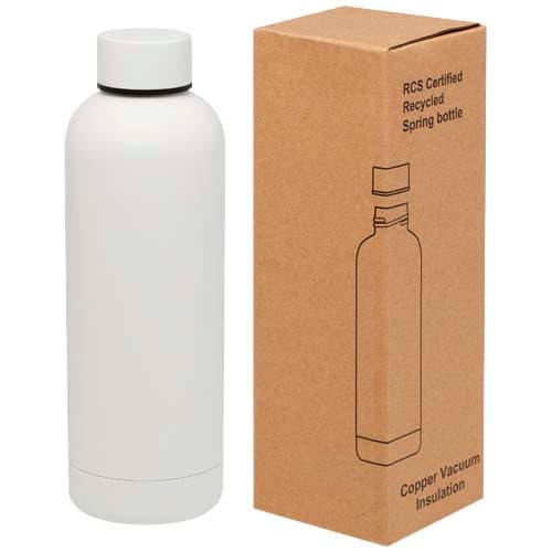 Spring 500 ml RCS certified recycled stainless steel copper vacuum insulated bottle