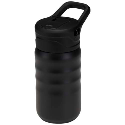 Knox 350 ml RCS recycled double wall stainless steel sport bottle with flip straw