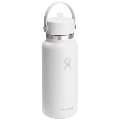 Hydro Flask Wide Mouth 946 ml insulated stainless steel water bottle with straw cap
