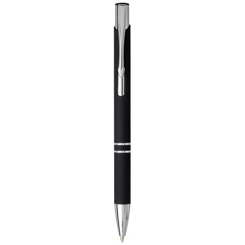 Moneta soft touch ballpoint pen (black ink)