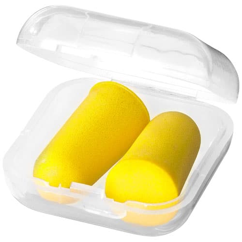 Traveler earplugs with travel case