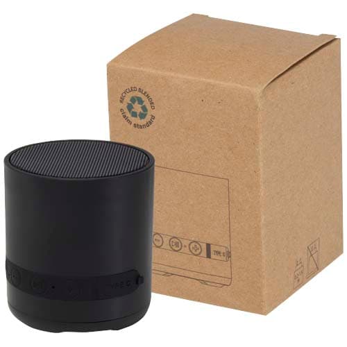 Hunor 3W recycled plastic wireless speaker