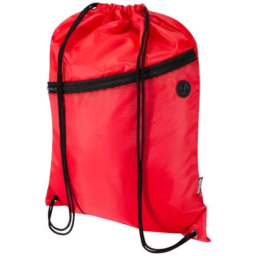 Oriole RPET drawstring bag with zipped front pocket 5L