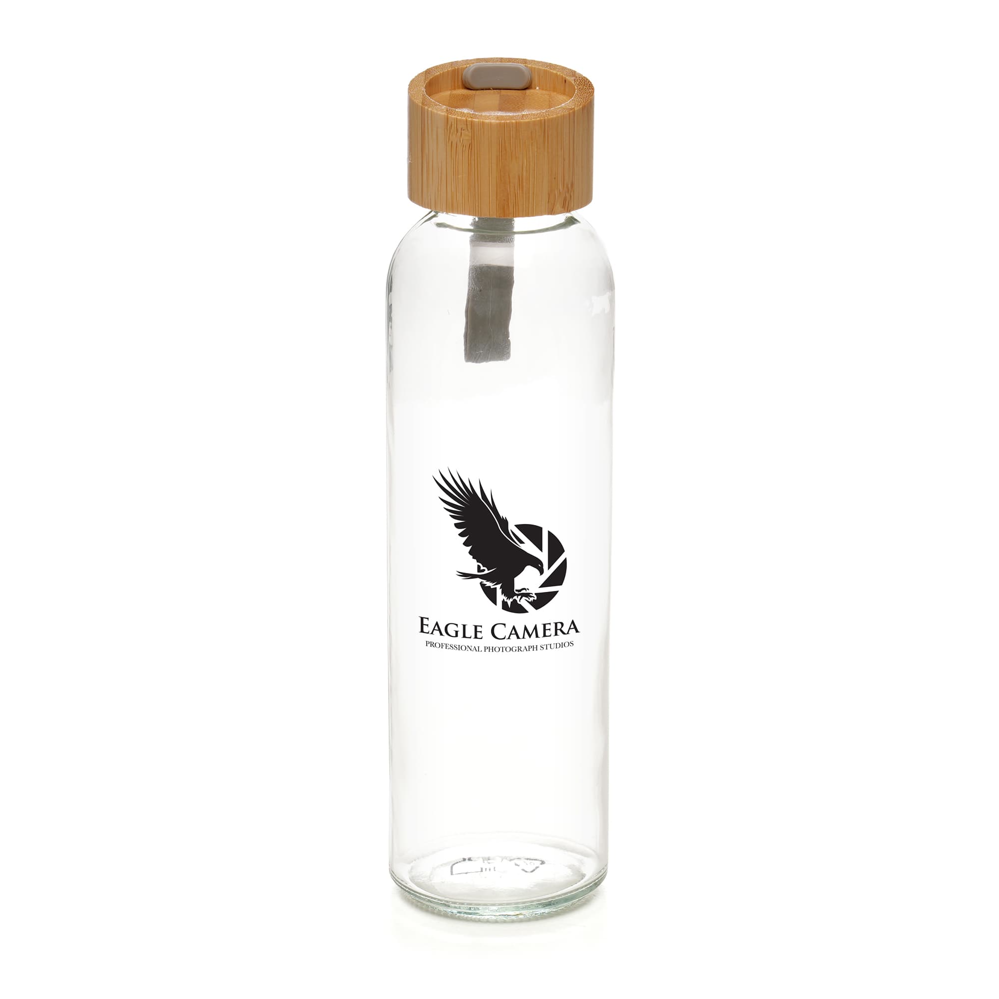 450ml Glass Bamboo Bottle