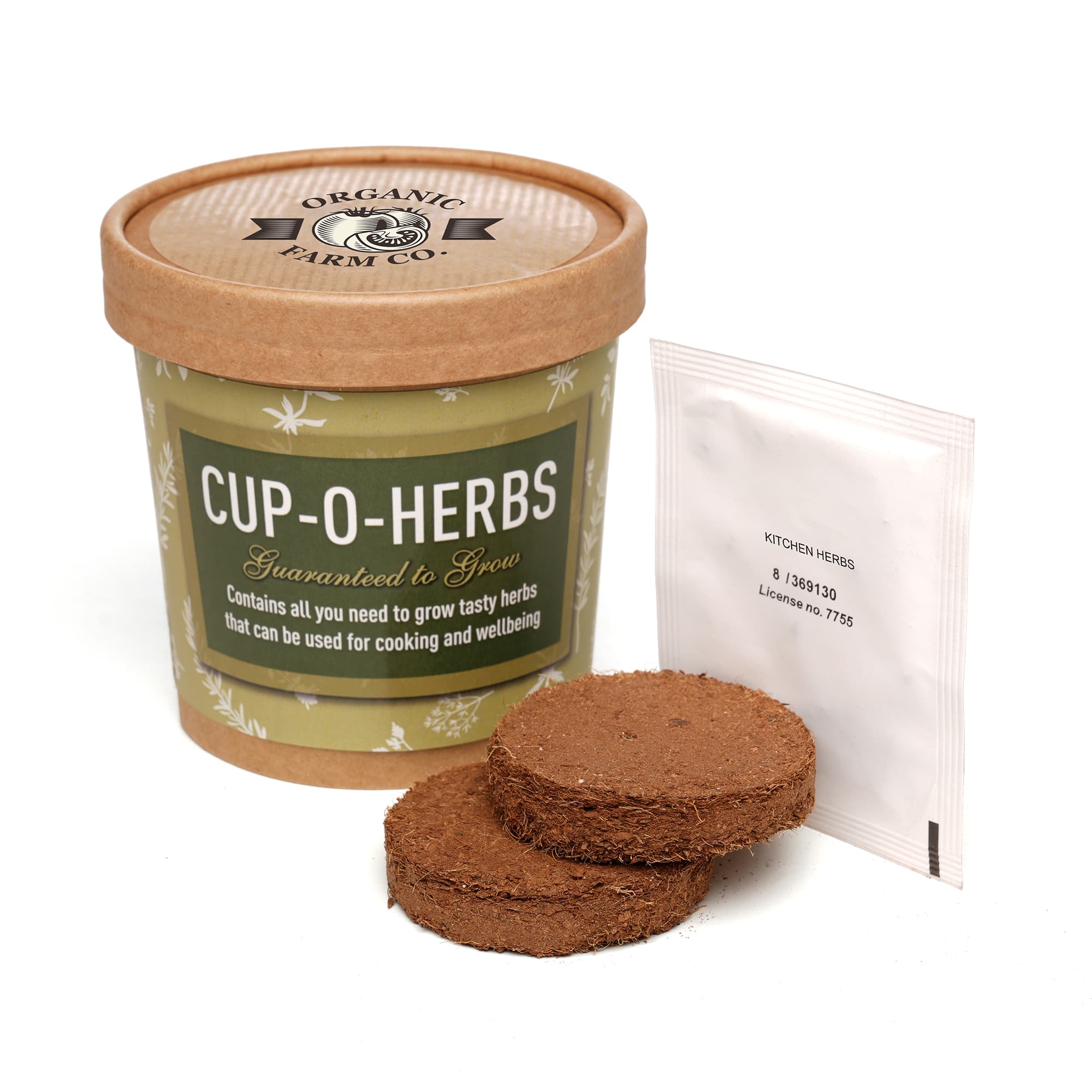 Personalised Natural Cup-O-Herbs Grow Kit