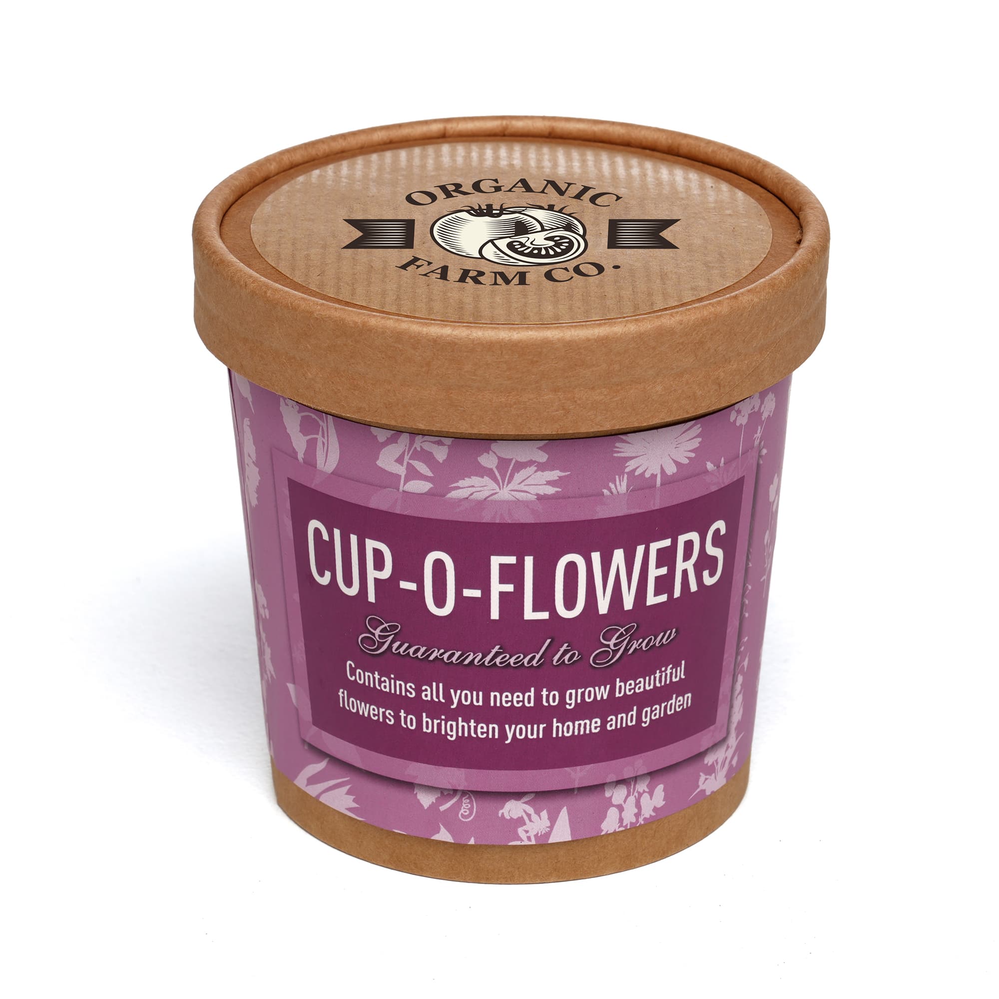 Natural Kraft Cup-O-Flowers Grow Kit