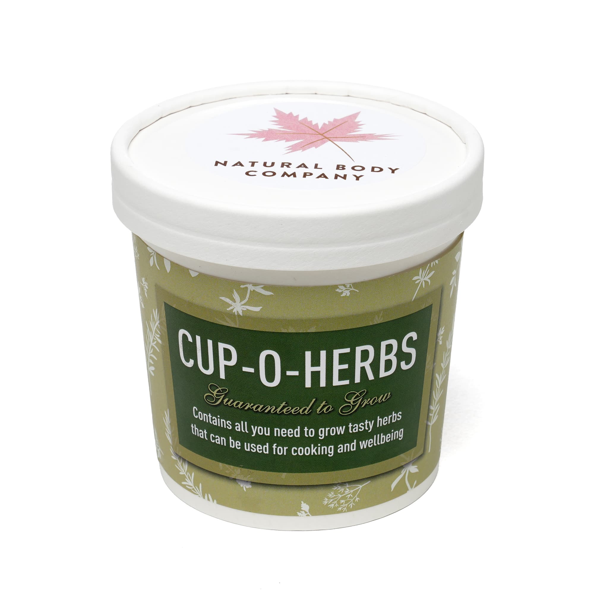 Branded White Cup-O-Herbs Grow Kit