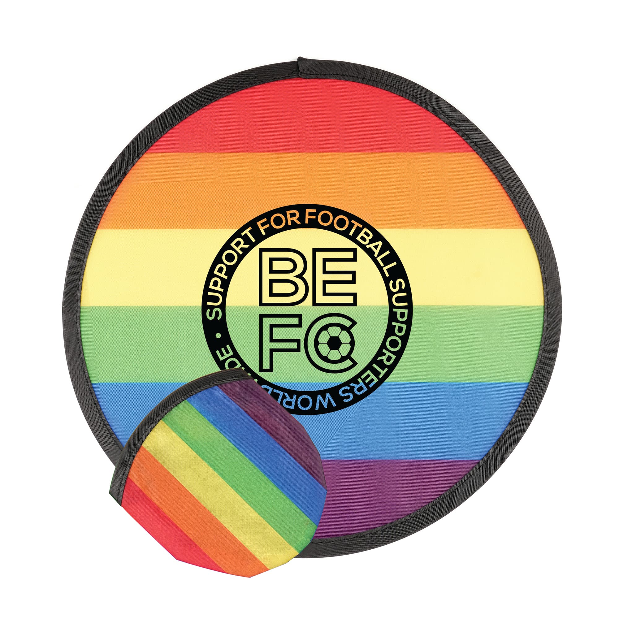 Rainbow Polyester Flying Disc and Pouch