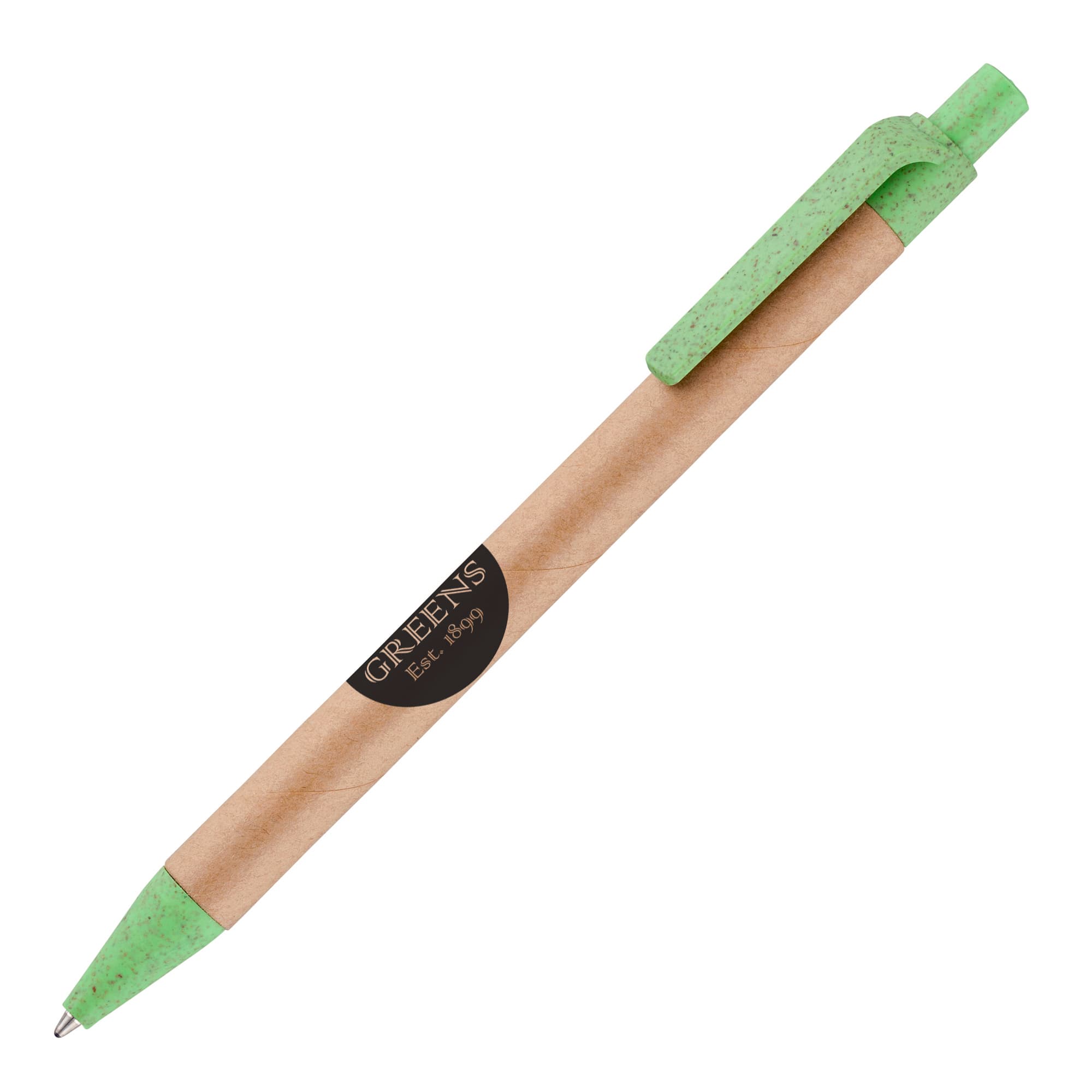 Ayr Card Ball Pen With Wheat Trim