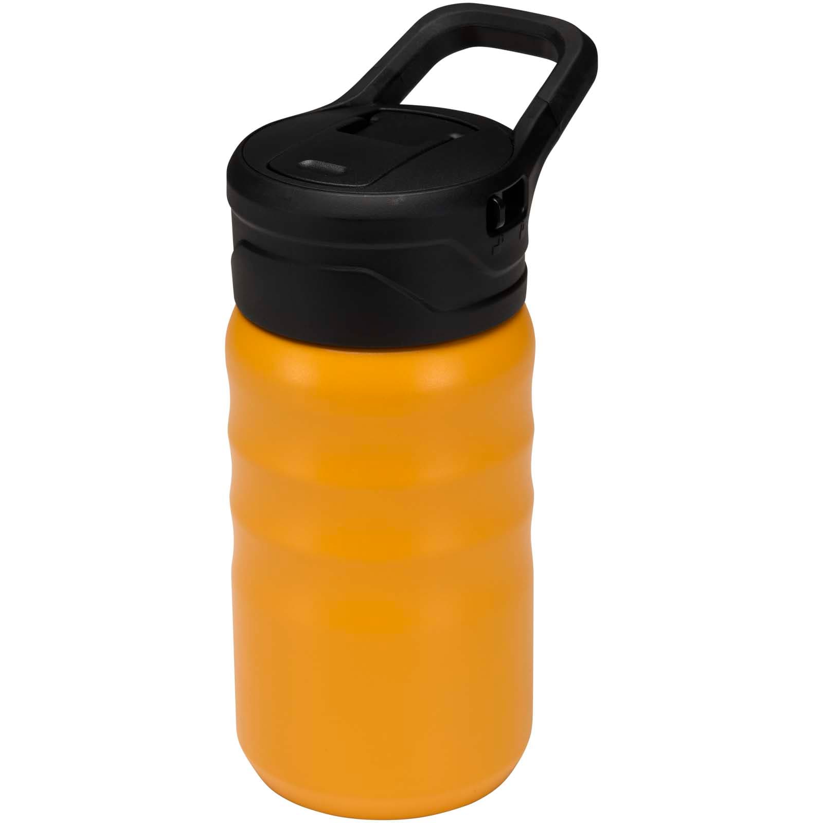 Knox 350 ml RCS recycled double wall stainless steel sport bottle with flip straw