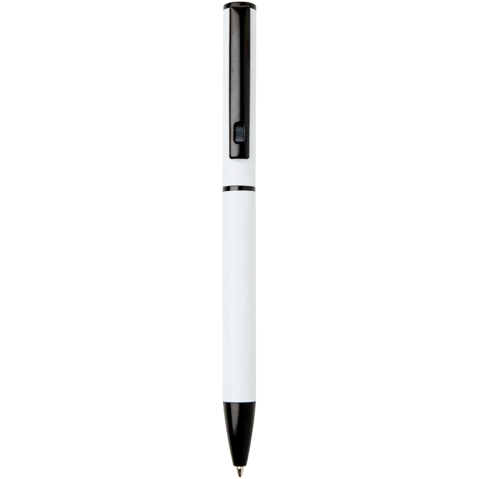 Verton recycled aluminium twist ballpoint pen with sleeve (blue ink)