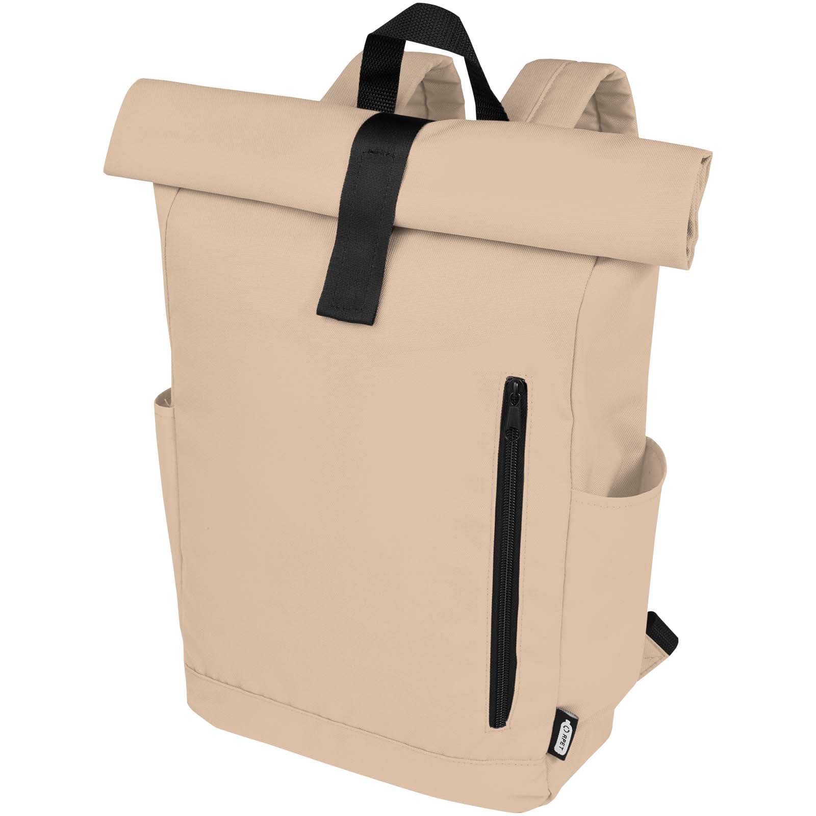 Byron 15.6" GRS RPET roll-top backpack 18L