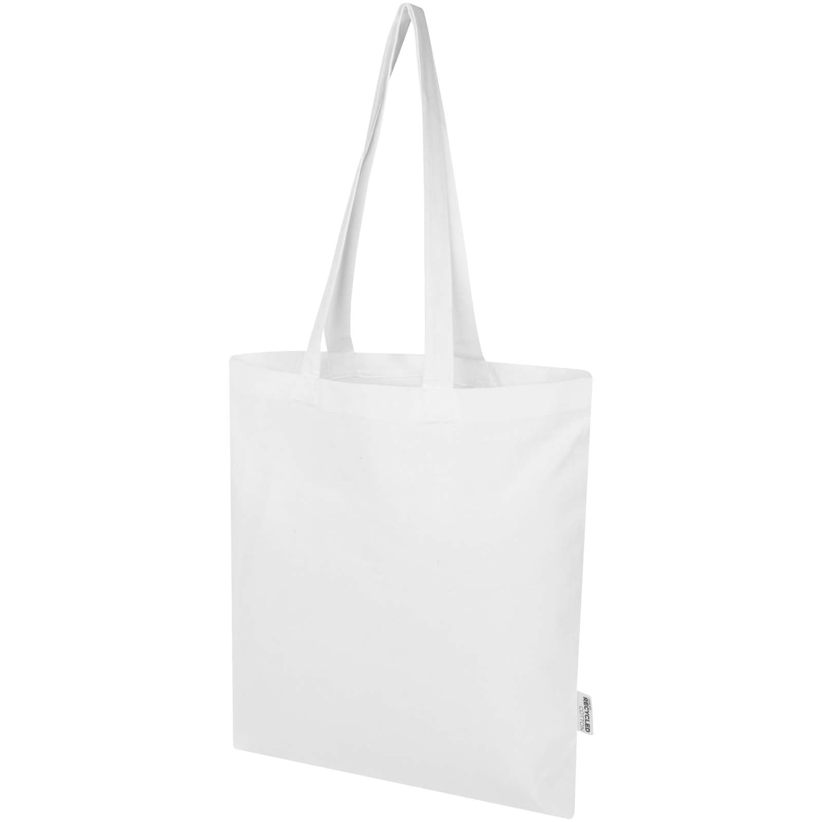 Madras Blend 140 g/m² GRS recycled cotton tote bag 7L
