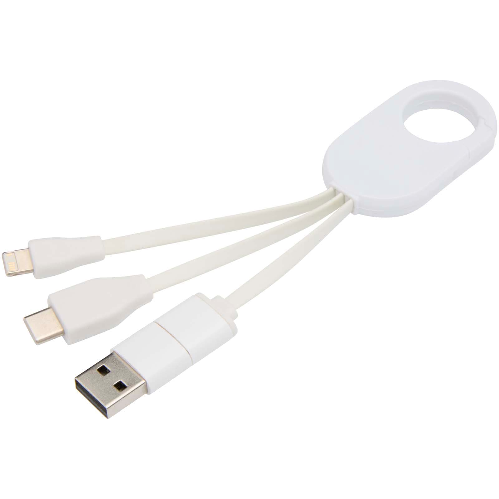Troop 4-in-1 recycled plastic charging cable