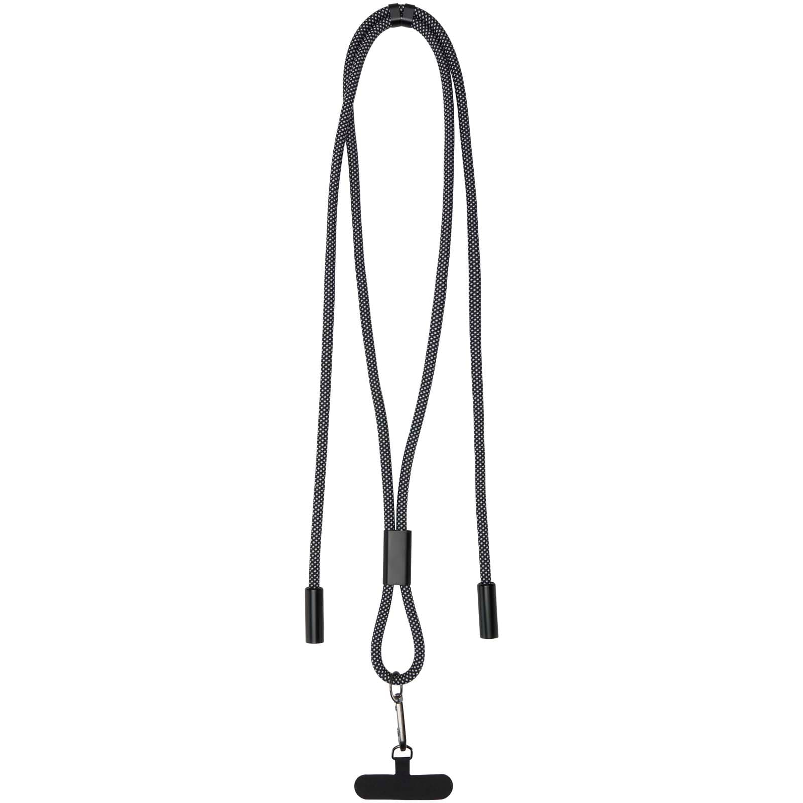 SMART 65W RPET charging cable with lanyard