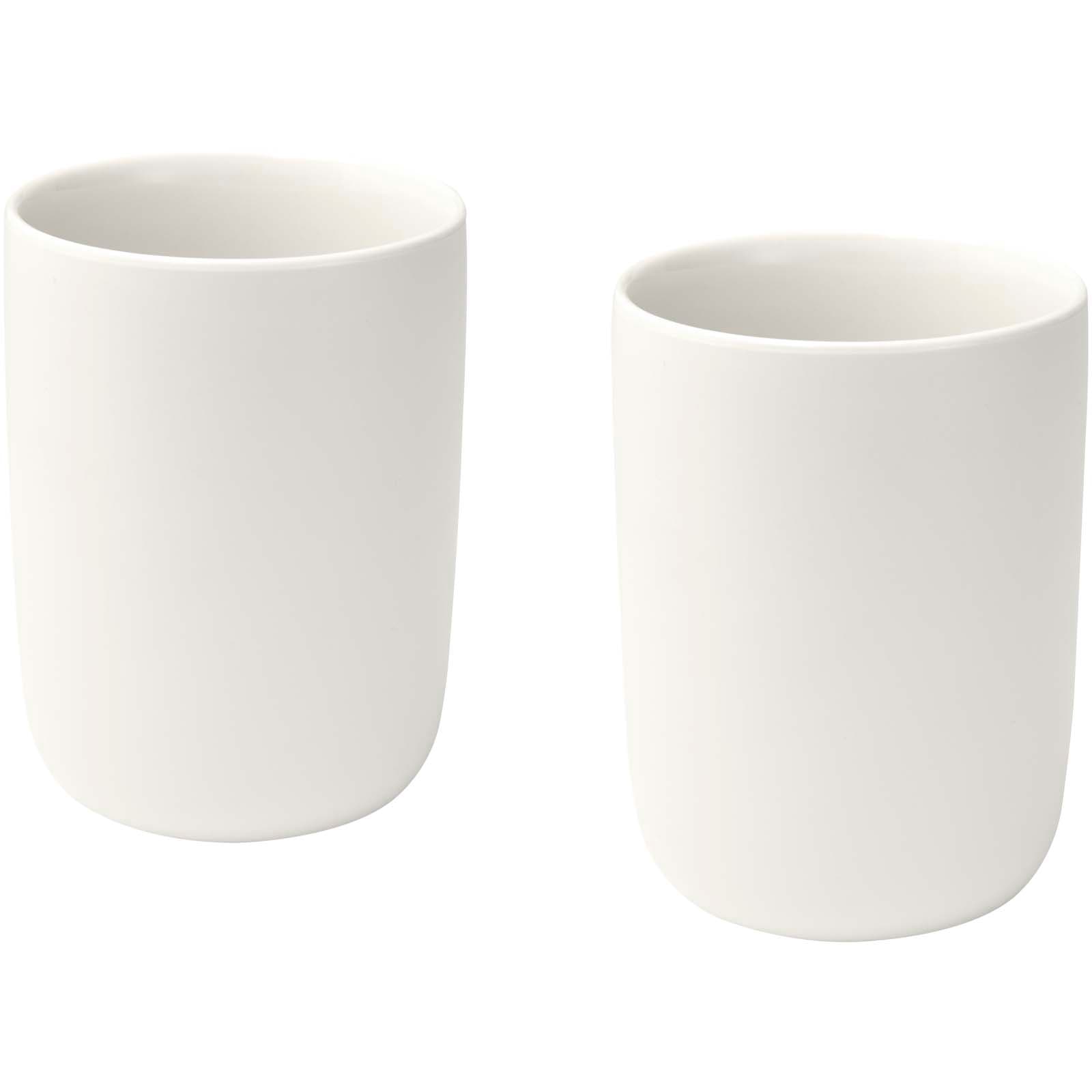 Male 350 ml ceramic cups with matt finish - set of 2