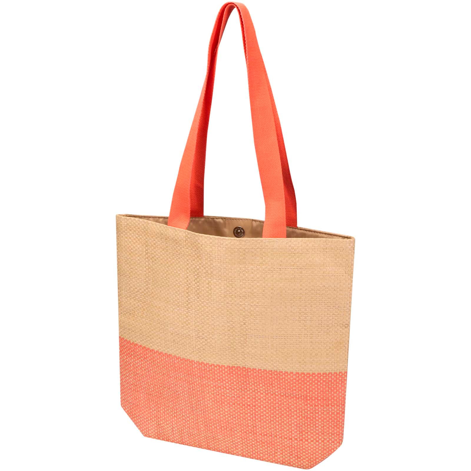 Rhythm straw paper tote bag 10L