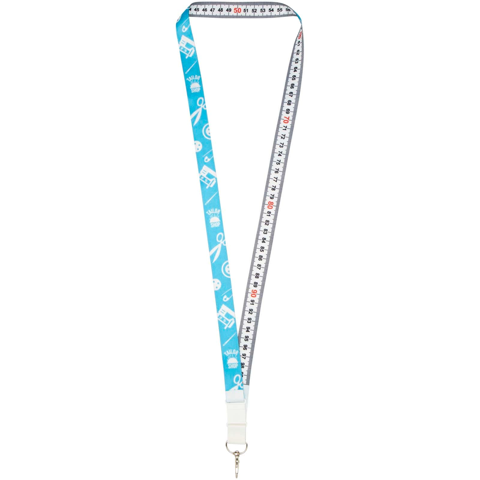 Isla 1-metre recycled PET sublimation lanyard with safety breakaway