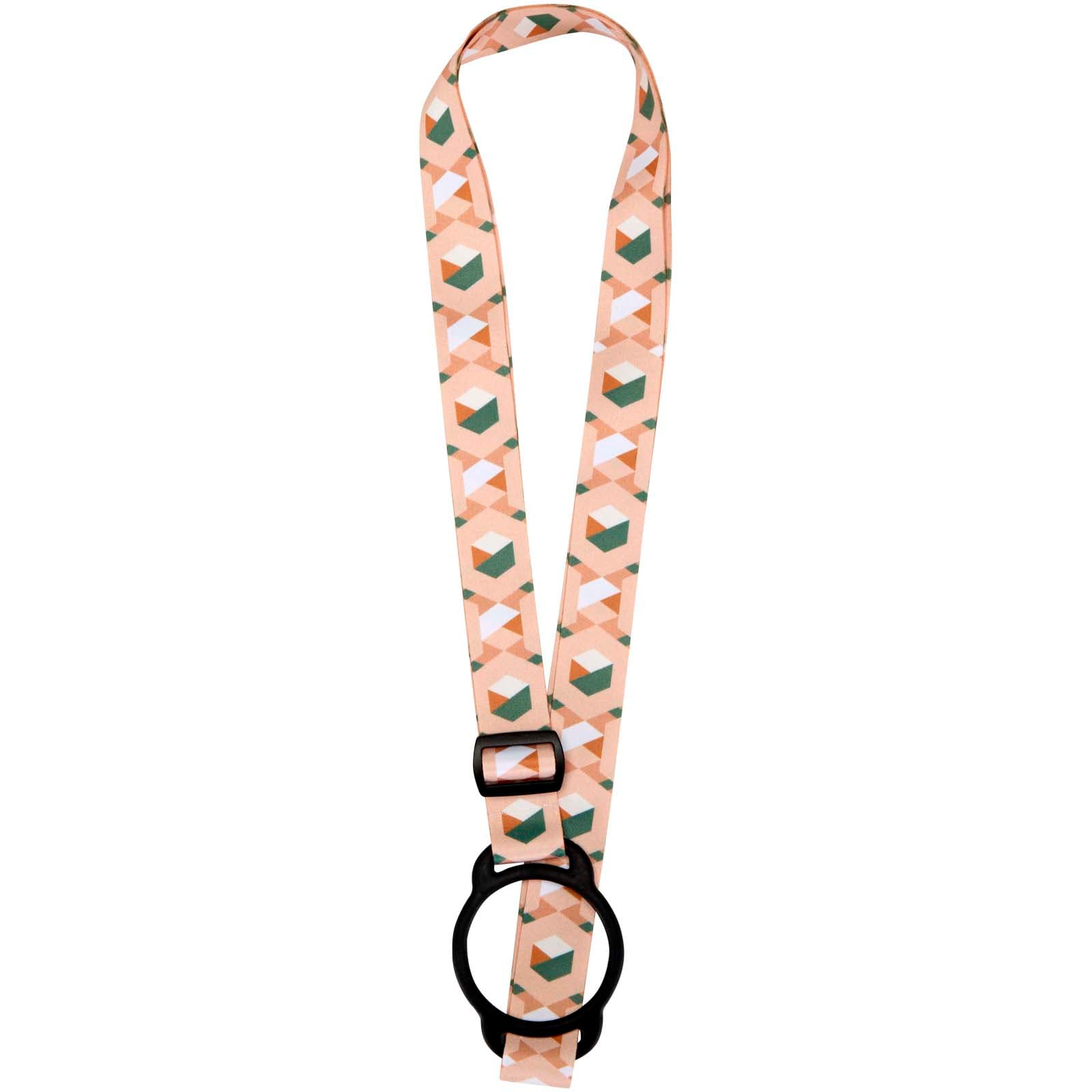 Lior RPET sublimation lanyard with silicone bracelet