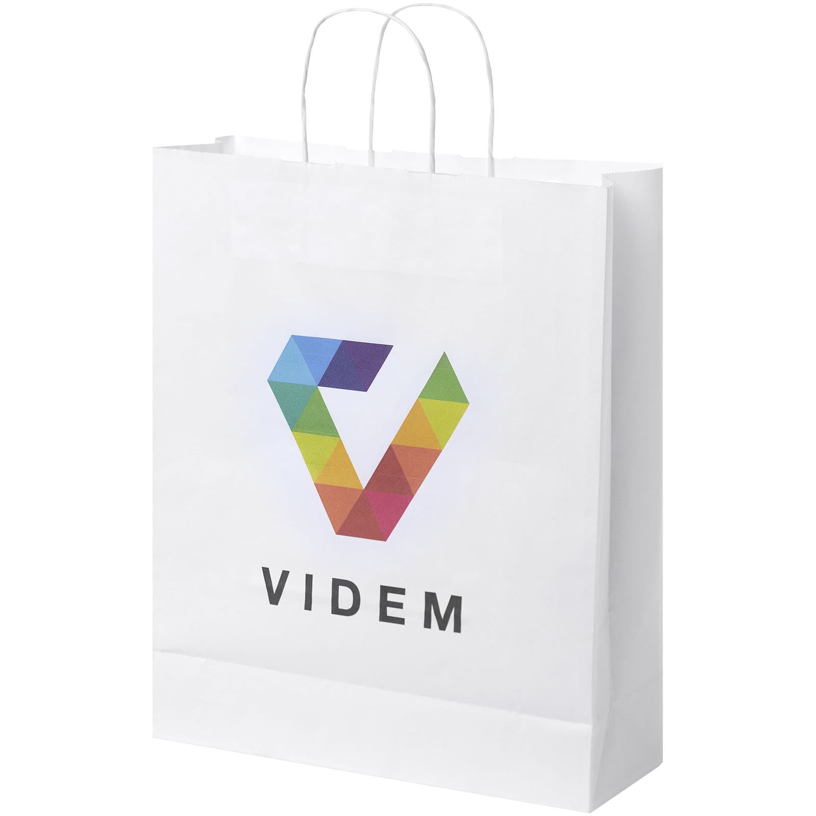 Kraft 80-90 g/m2 paper bag with twisted handles - 32 x 12 x 40 cm
