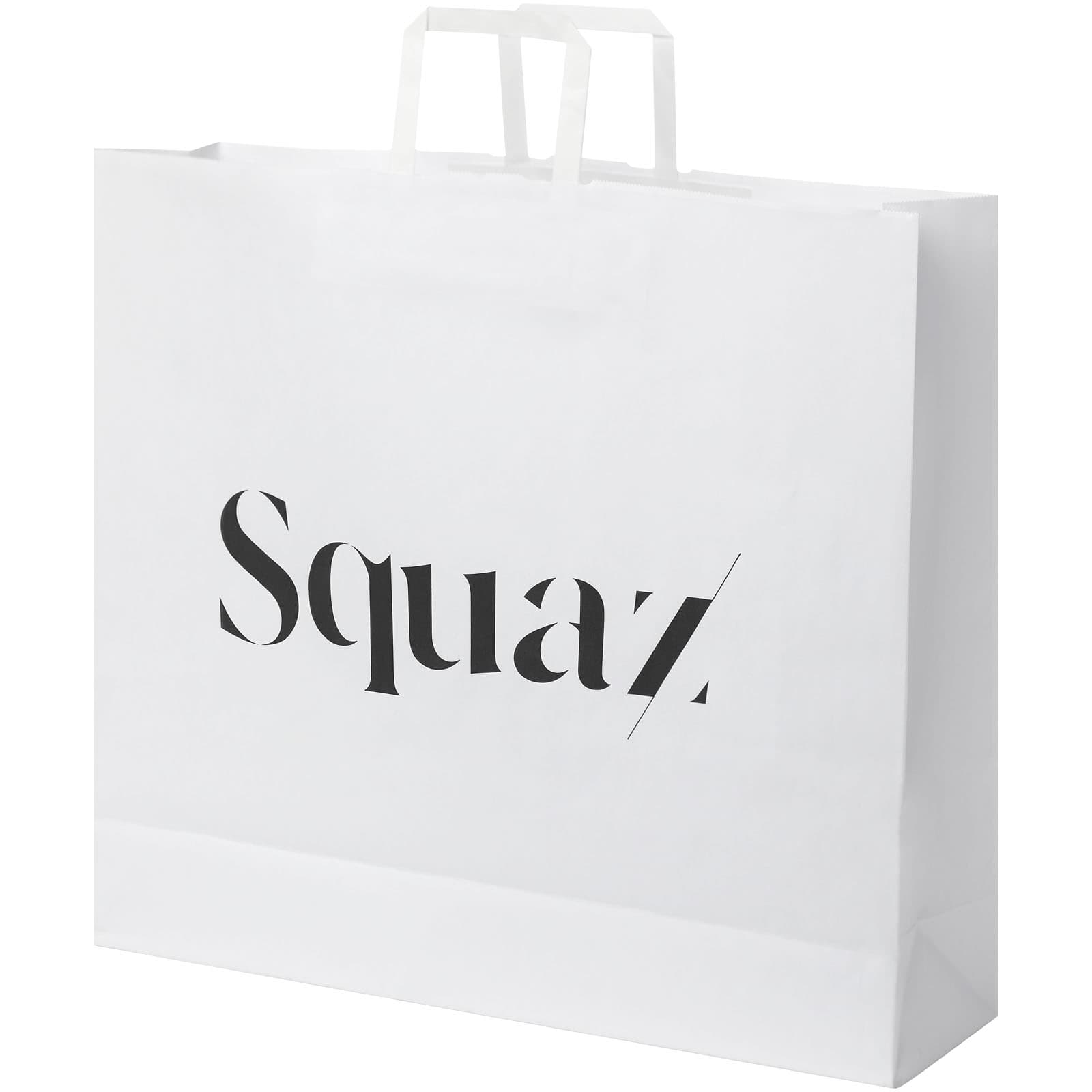 Kraft 90-100 g/m2 paper bag with flat handles - 49.5 x 14 x 44 cm