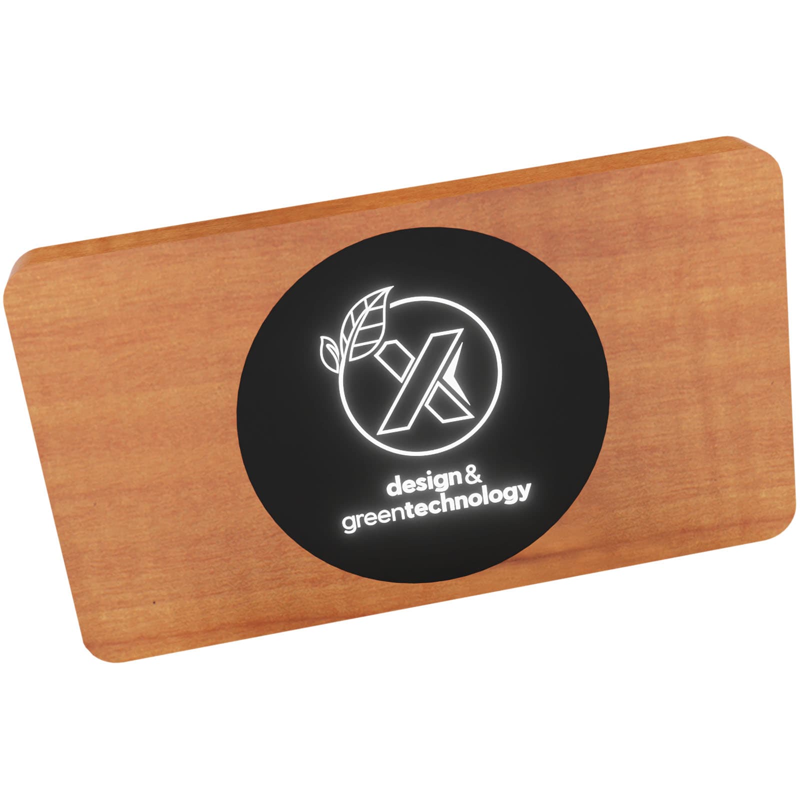 SCX.design P37 5000 mAh light-up wireless wooden power bank