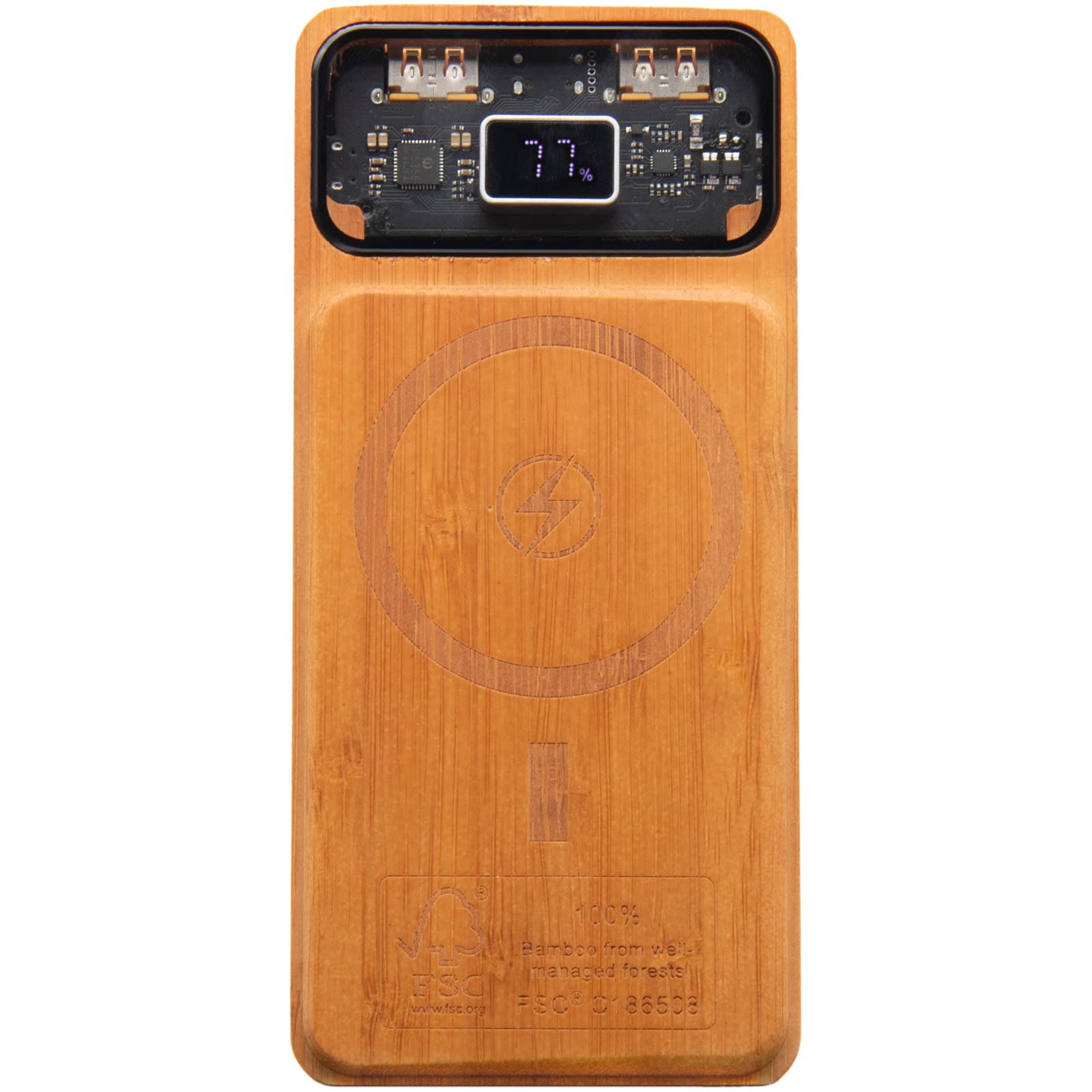 SCX.design P48 10.000 mAh magnetic 15W wooden power bank