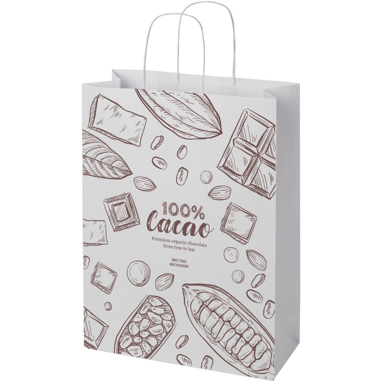 Kraft 120 g/m2 paper bag with twisted handles - 31 x 12 x 41 cm
