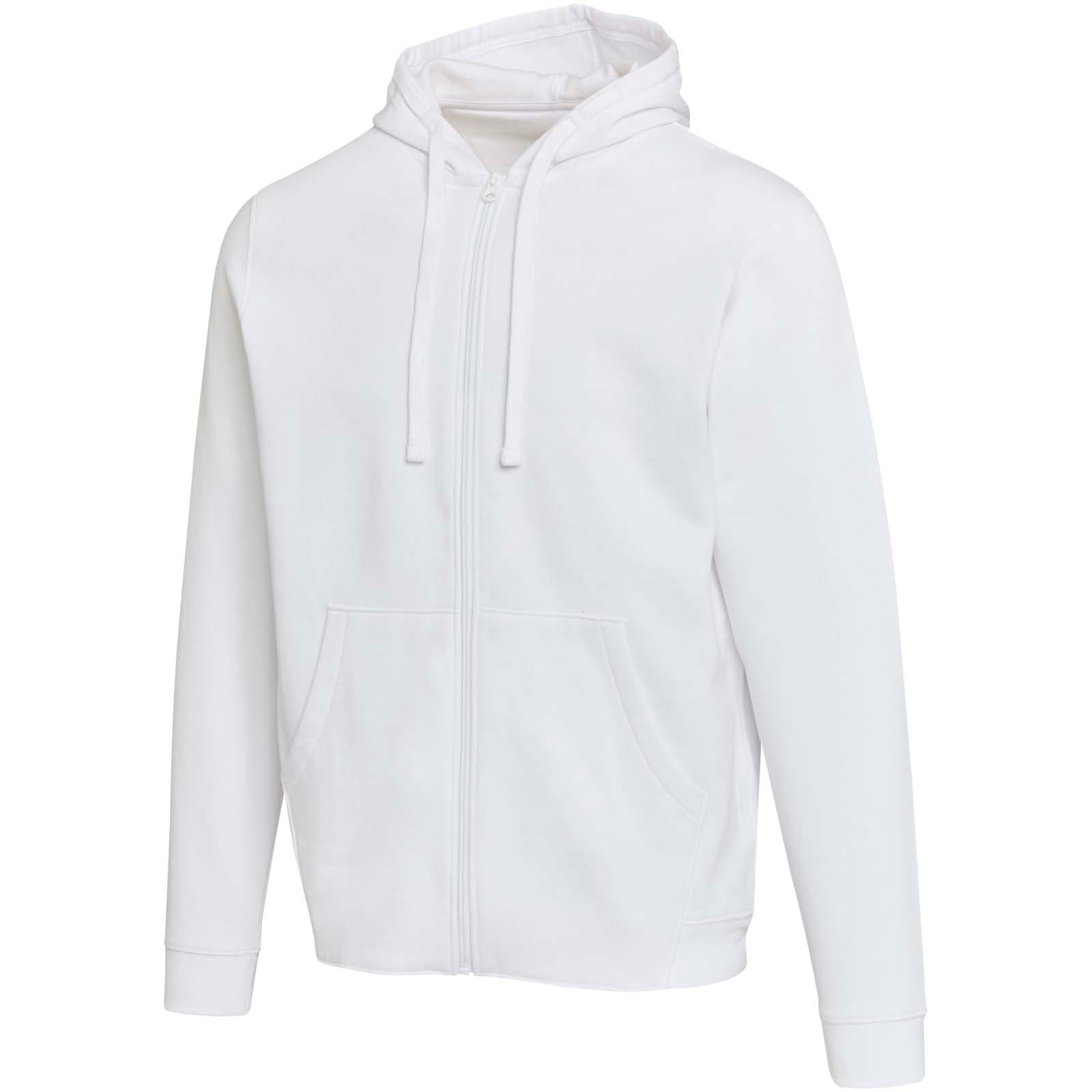 Jasper 280 g/m² OCS organic recycled unisex full zip hoodie