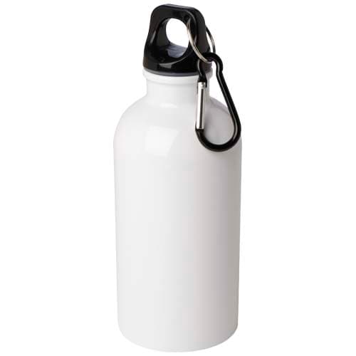Oregon 400 ml RCS certified single wall stainless steel water bottle with carabiner