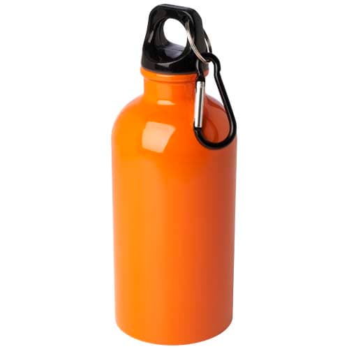Oregon 400 ml RCS certified single wall stainless steel water bottle with carabiner