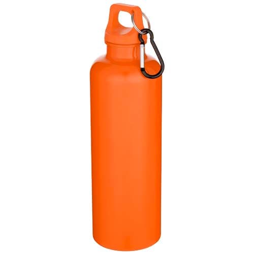 Oregon 750 ml solid colour RCS recycled plastic water bottle with carabiner